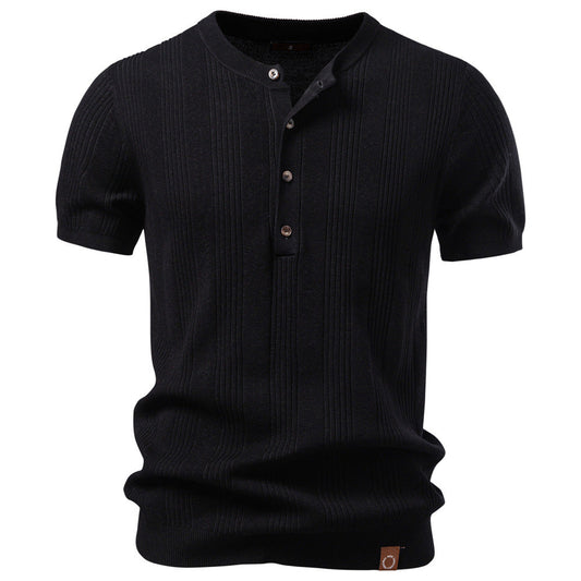 Breathable Knit Polo Shirt