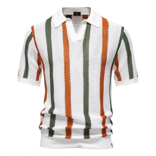 Striped Resort Polo Shirt