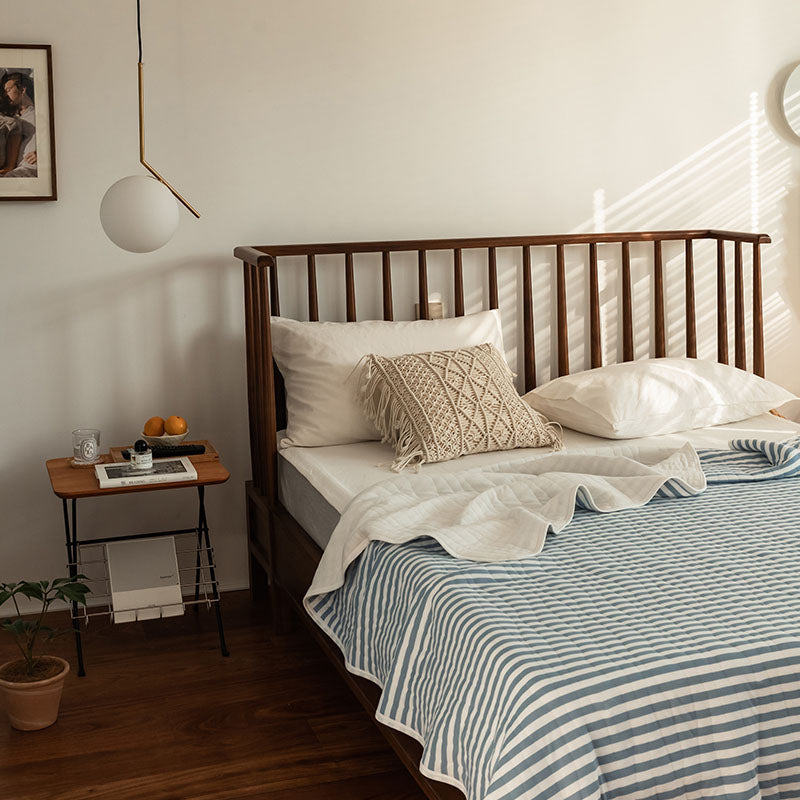 100% Cotton Striped Quilt