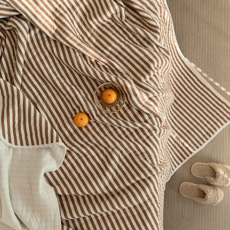 100% Cotton Striped Quilt